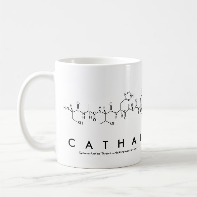 Taza De Café Mug de nombre del péptido católico (Izquierda)