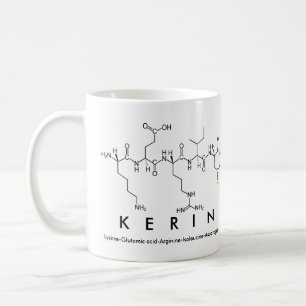 Taza De Café Mug de nombre del péptido de Kerin