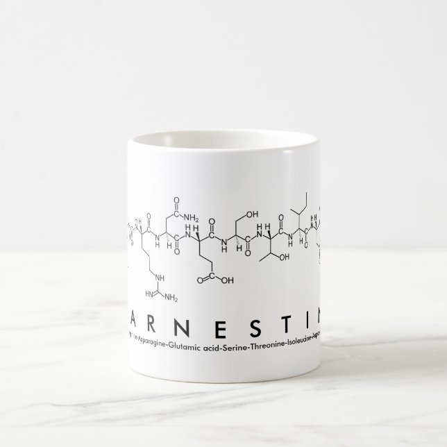 Taza De Café Mug de nombre del péptido de origen (Centro)