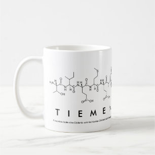 Taza De Café Mug de nombre del péptido de tiemen