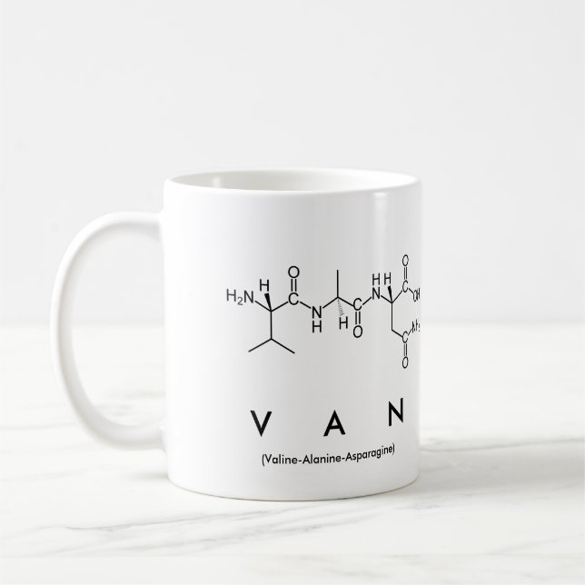 Taza De Café Mug de nombre peptídico de Van (Izquierda)