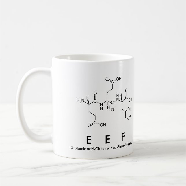 Taza De Café Mug de nombre peptídico Eef (Izquierda)
