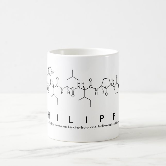 Taza De Café Mug de nombre peptido de Philippa (Centro)