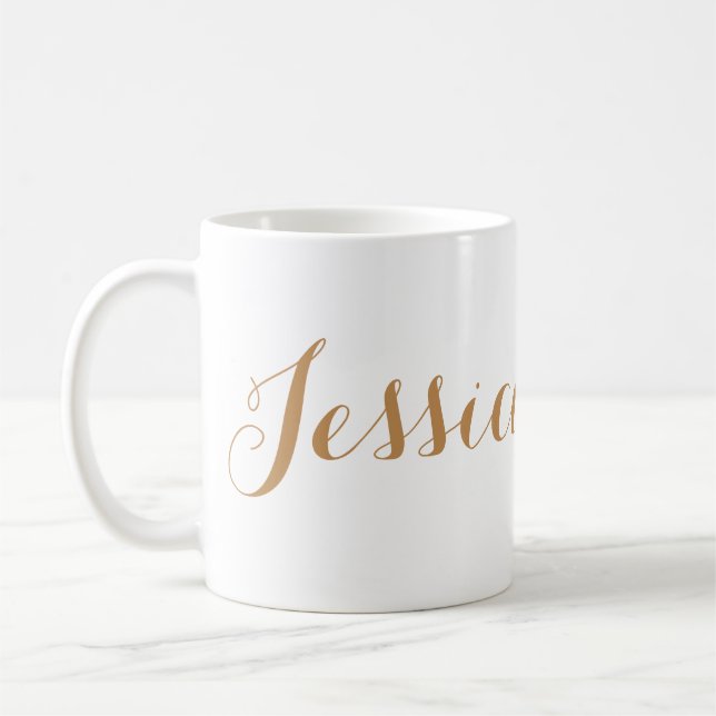Taza De Café mug de nombre personalizado (Izquierda)