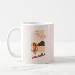 Taza De Café Mug de nombre personalizado de chill de verano de 