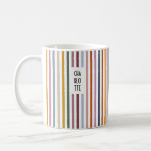 Taza De Café Mug de nombre personalizado de pistas de eco - mul
