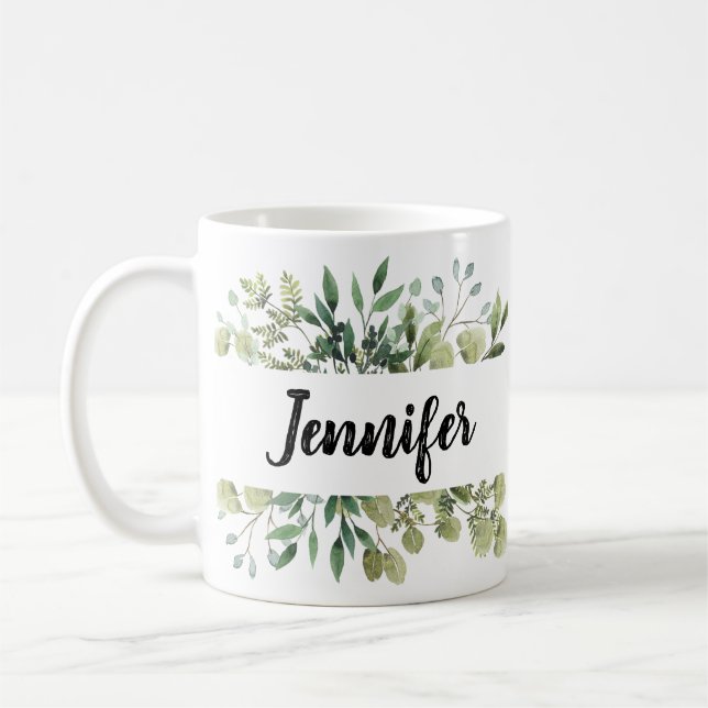 Taza De Café Mug de nombre personalizado, Mug personalizado con (Izquierda)