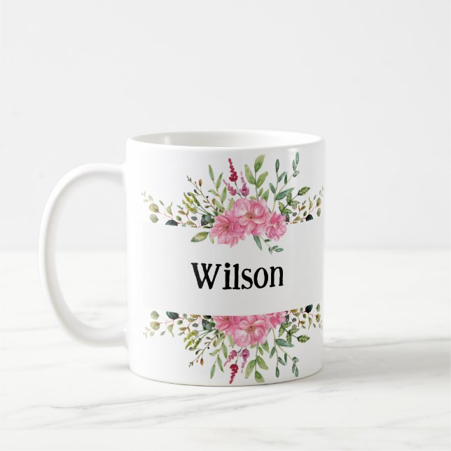 Taza De Café Mug de nombre personalizado | Regalos Personalizad (Izquierda)