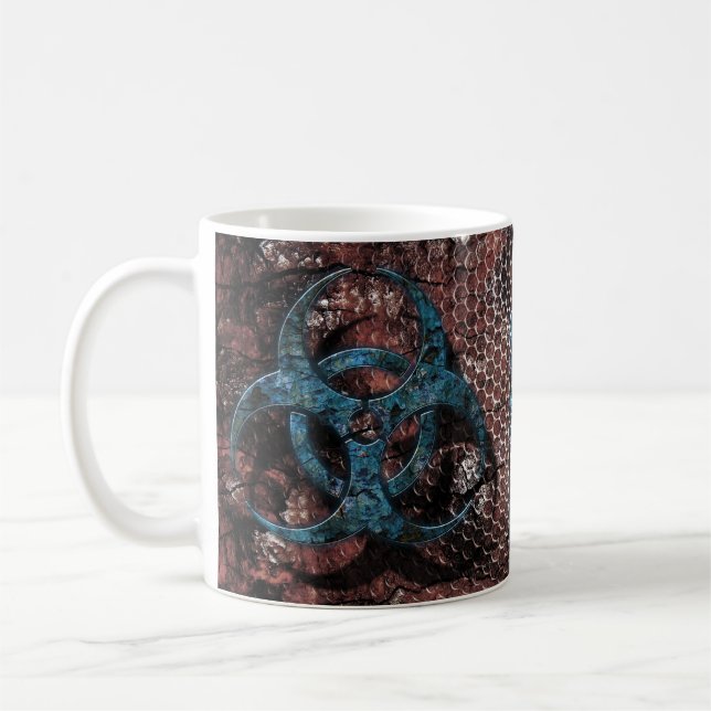 Taza De Café Mug de Novedad de riesgo biológico (Izquierda)