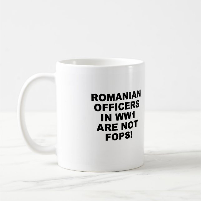 Taza De Café Mug de oficiales rumanos (Izquierda)