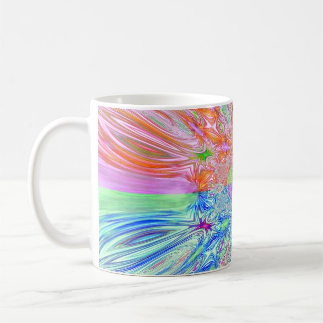 Taza De Café Mug de onda de color (Izquierda)