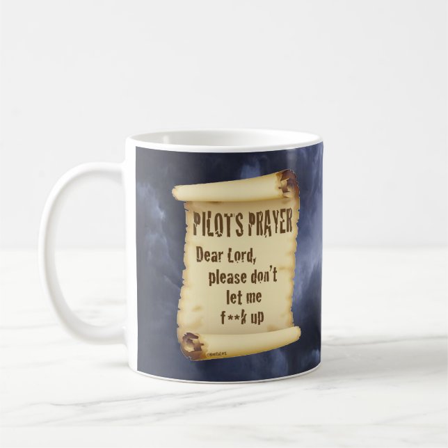 Taza De Café Mug de oración del piloto (Izquierda)