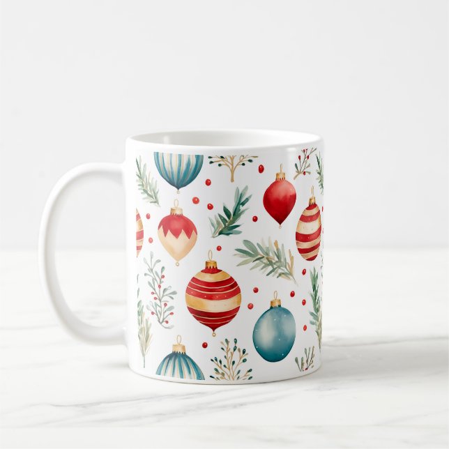 Taza De Café Mug de Ornament de Navidad (Izquierda)