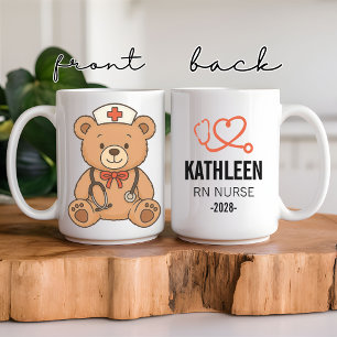 Taza De Café Mug de oso médico personalizado para regalo de gra