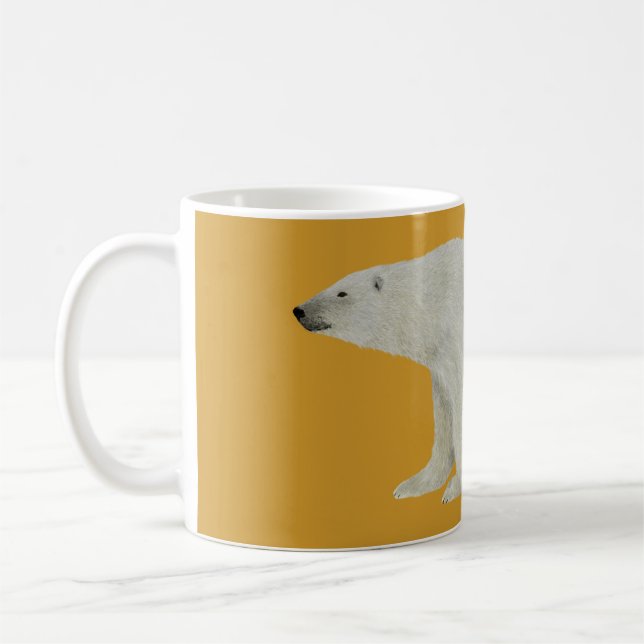 Taza De Café Mug de oso polar en amarillo (Izquierda)