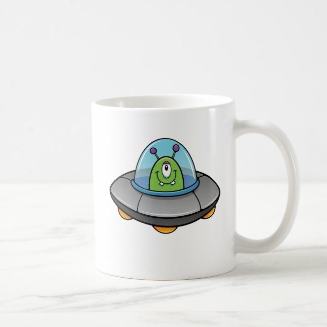 Taza De Café Mug. de OVNI (Derecha)