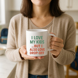 Taza De Café Mug de padres divertidos; amo a mis hijos y me voy