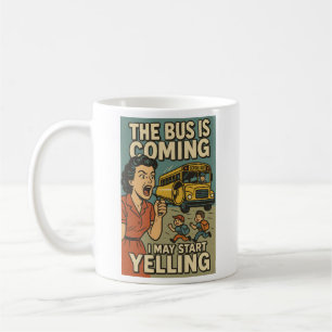 Taza De Café Mug de padres divertidos; bus escolar matutino