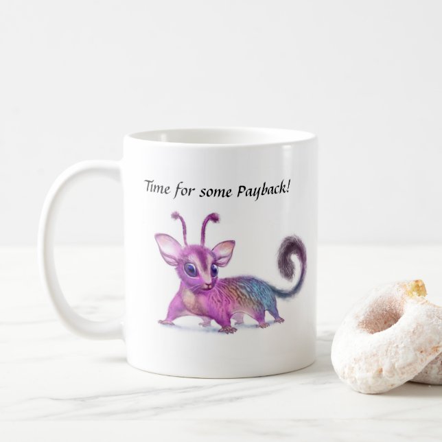 Taza De Café Mug. de pago (Con donut)