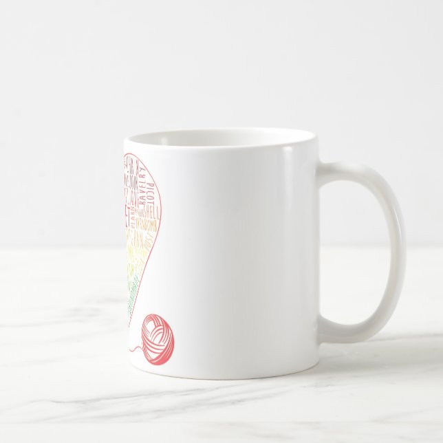 Taza De Café Mug de palabras cruzadas (color) (Derecha)