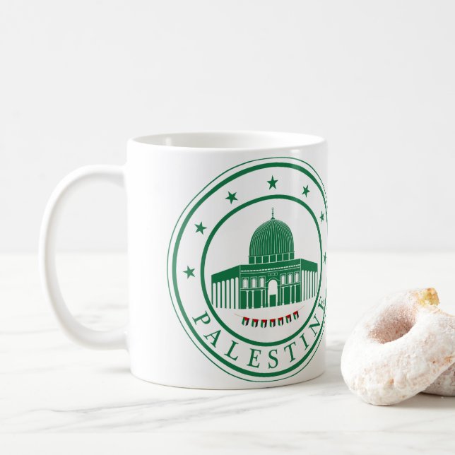 Taza De Café Mug de Palestina (Con donut)