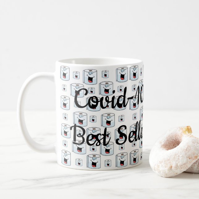 Taza De Café Mug de papel higiénico Covid-19 (Con donut)