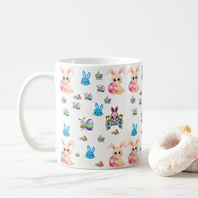Taza De Café Mug de Pascua (Con donut)