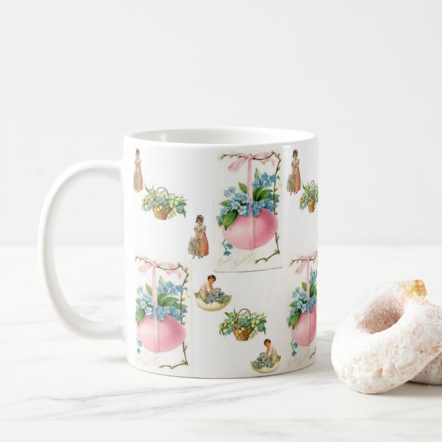 Taza De Café Mug de Pascua (Con donut)