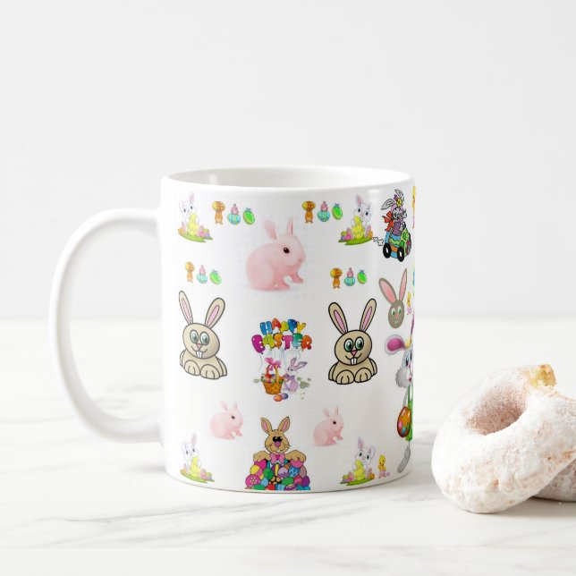Taza De Café Mug de Pascua (Con donut)