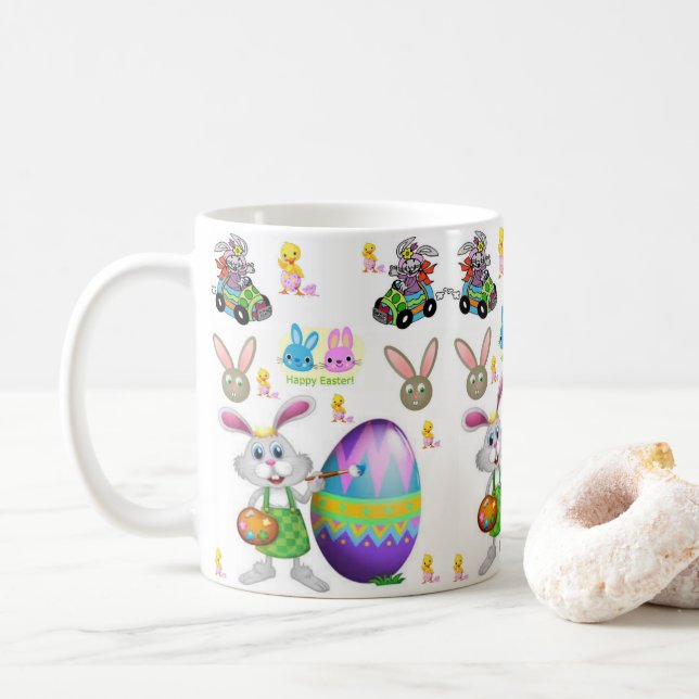 Taza De Café Mug de Pascua (Con donut)