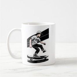 Taza De Café Mug de patineta infantil