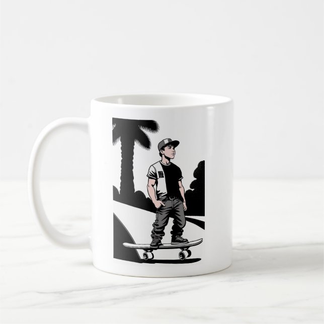 Taza De Café Mug de patineta infantil (Izquierda)