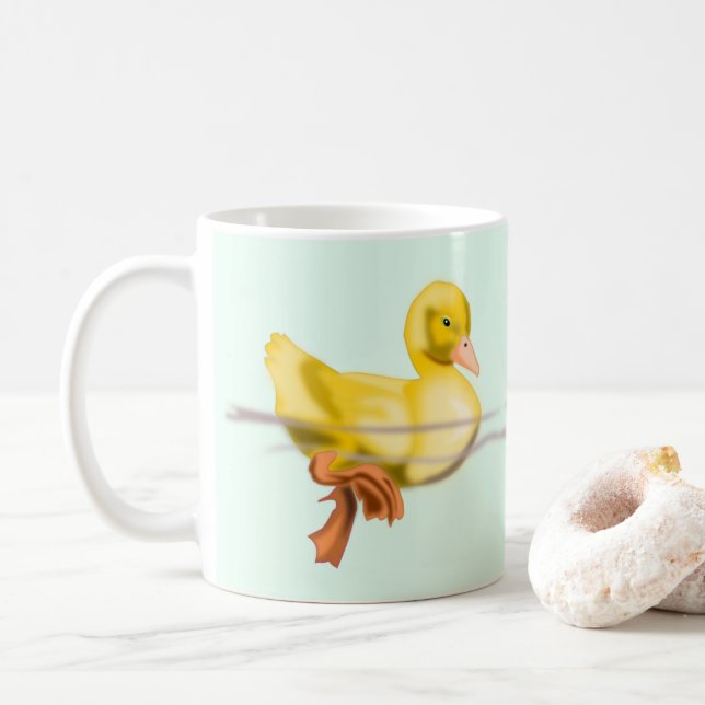 Taza De Café Mug de pato flotante (Con donut)