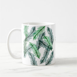 Taza De Café Mug de patrón botánico