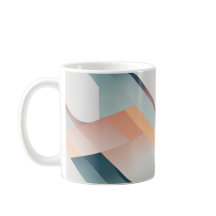 Mug de patrón de arte geométrico pastel minimalist