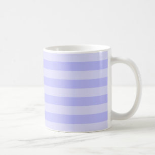 Taza De Café Mug de patrón de rayas azules claras
