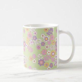 Taza De Café Mug de patrón floral