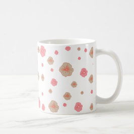 Taza De Café Mug de patrón floral
