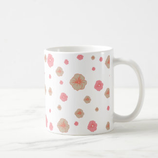 Taza De Café Mug de patrón floral