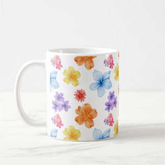 Taza De Café Mug de patrón floral, amantes de la naturaleza