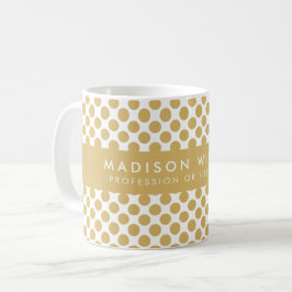 Taza De Café Mug de patrón geométrico personalizado