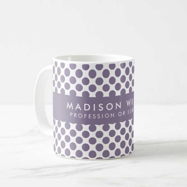 Taza De Café Mug de patrón geométrico personalizado (Anverso izquierdo)