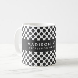 Taza De Café Mug de patrón geométrico personalizado