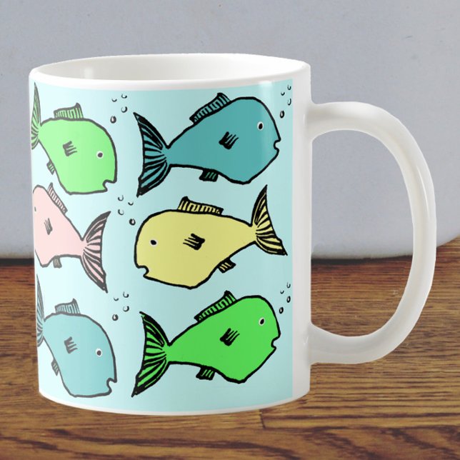 Taza De Café Mug de peces coloridos (Subido por el creador)