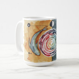 Taza De Café Mug de peces espirales