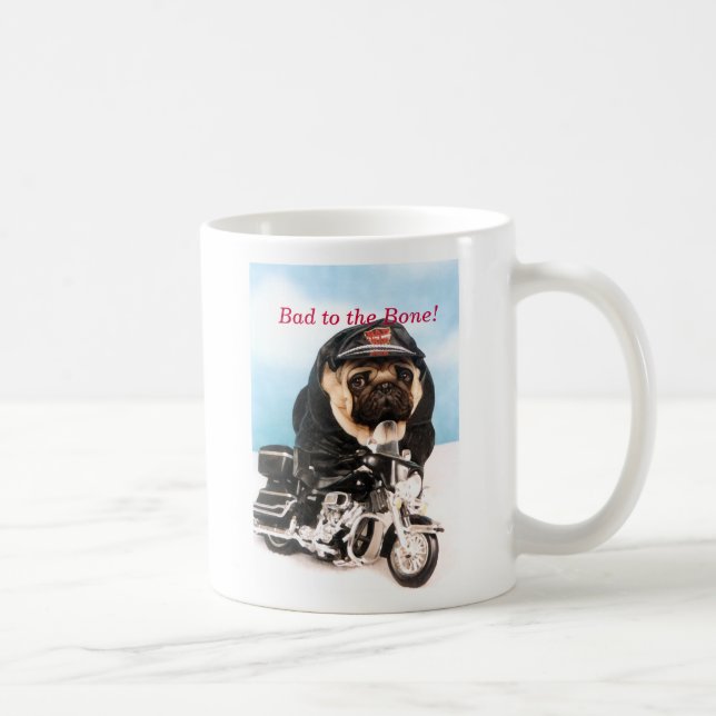 Taza De Café Mug de perro de pug (Derecha)
