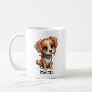 Taza De Café Mug de perro lindo personalizado personalizado