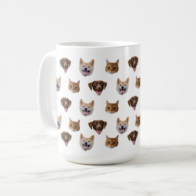 Taza De Café Mug de perro, regalo de mamá de gato de perro (Anverso izquierdo)