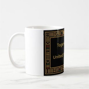 Taza De Café Mug de Personalizable African Gold Kente