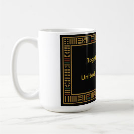 Taza De Café Mug de Personalizable African Gold Kente